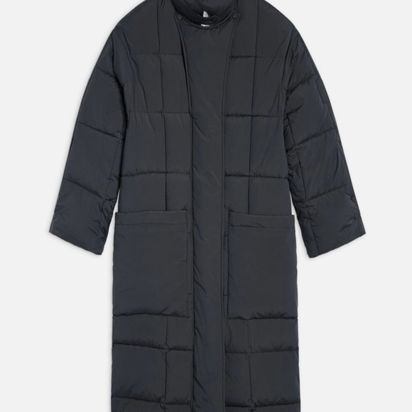 Closed official Black Puffer Quilted Coat - Picture 7 of 9